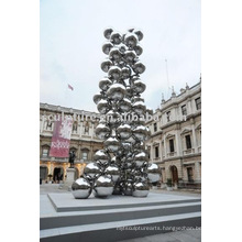 stainless steel outdoor sculpture